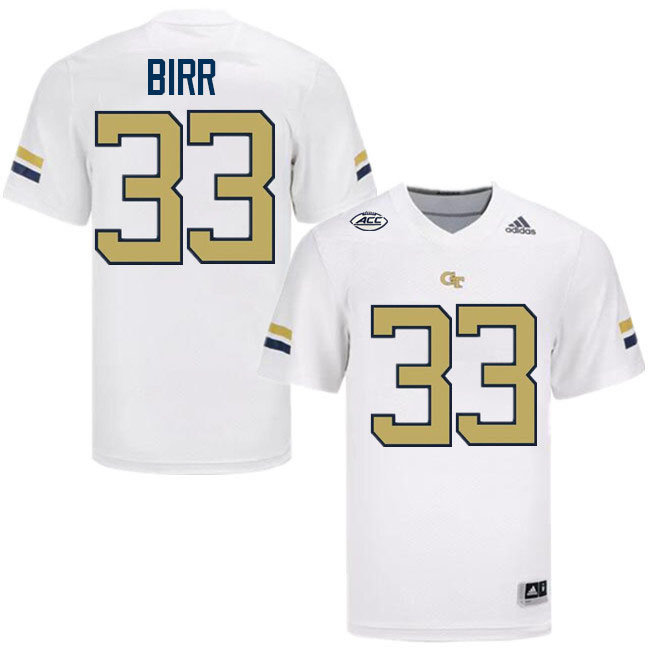 Aidan Birr Georgia Tech Jerseys,Georgia Tech Yellow Jackets College Football Uniforms-White